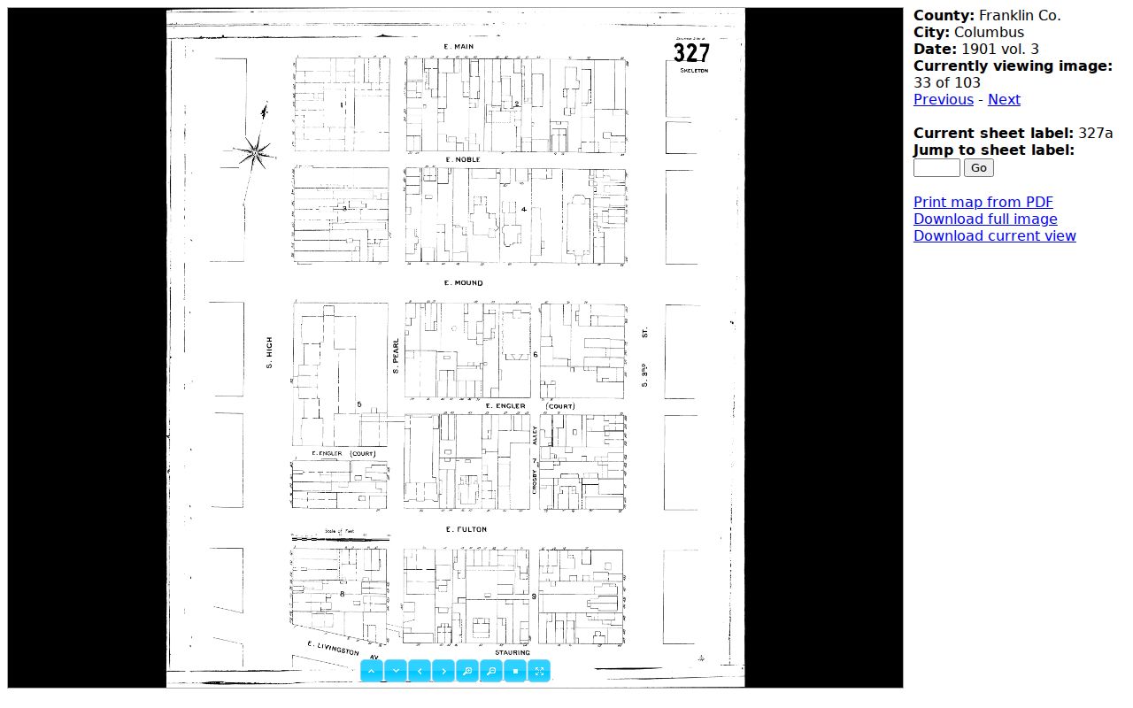 Franklin Township city directory 1901 Columbus historical map context