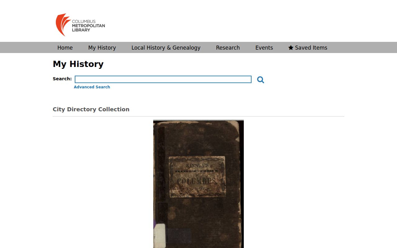 Franklin Township city directory digitized Columbus collection