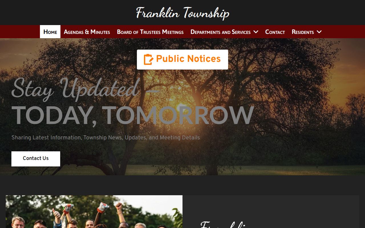 Franklin Township residents directory official township website