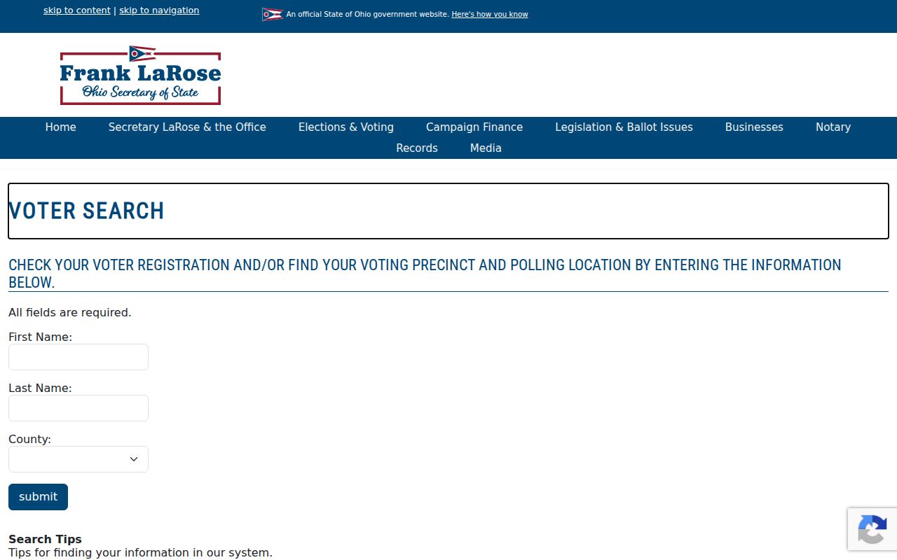 Franklin Township residents directory Ohio voter information lookup