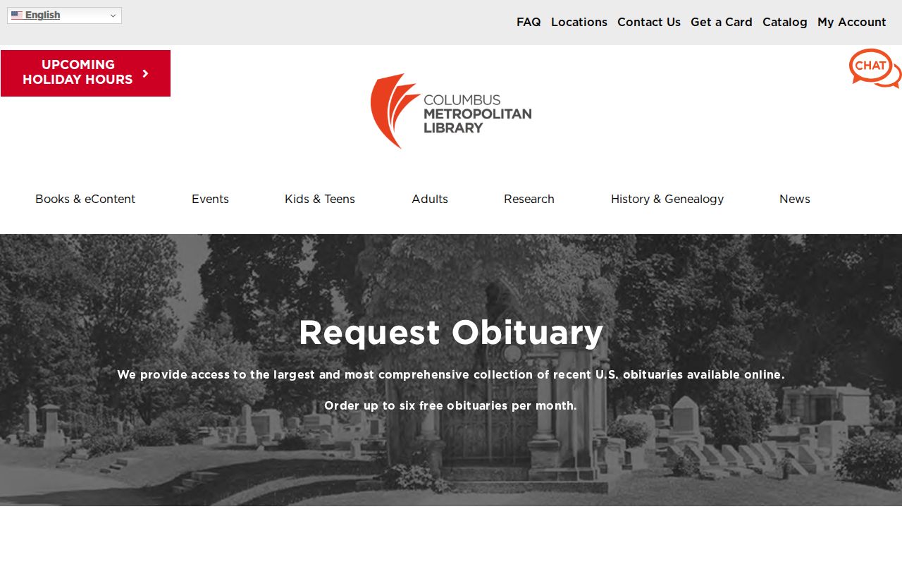 Franklin Township previous residents library obituary request