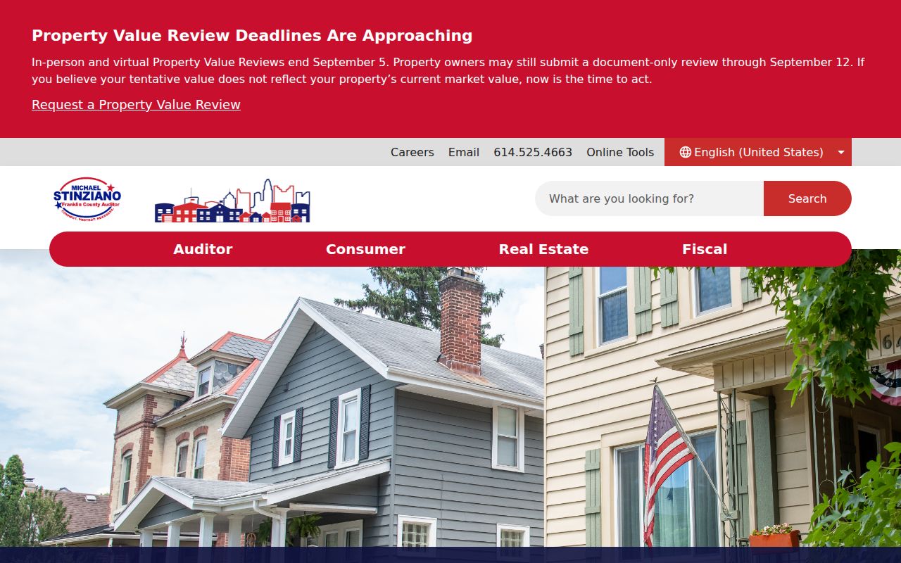 Franklin Township street directory parcel viewer for address mapping